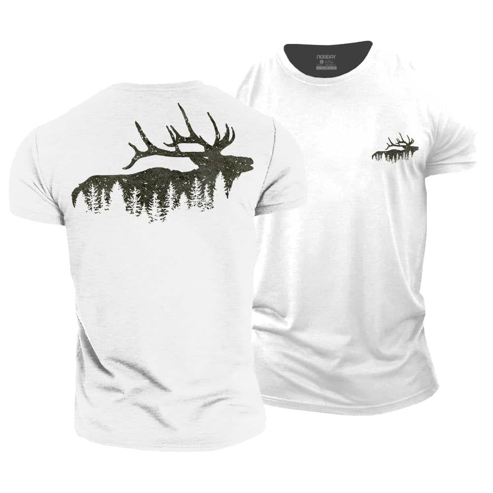 Elk And Forest T-Shirt - Norday SE