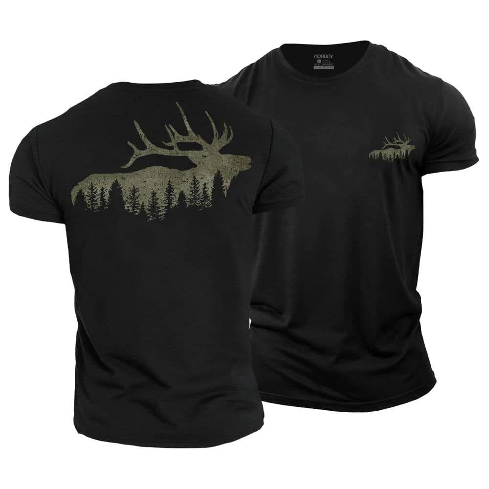 Elk And Forest T-Shirt - Norday SE