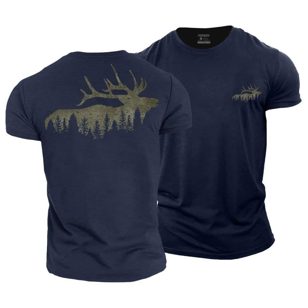 Elk And Forest T-Shirt - Norday SE