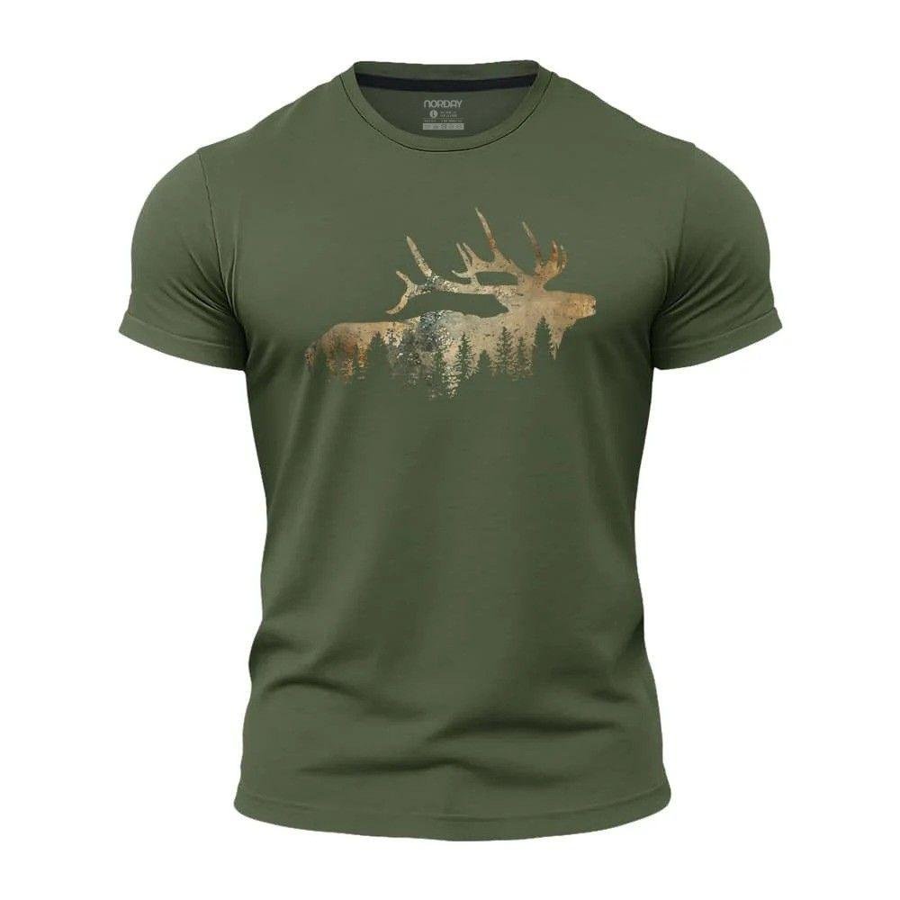 Elk Silhouette Quick - Dry T-Shirt - Norday SE