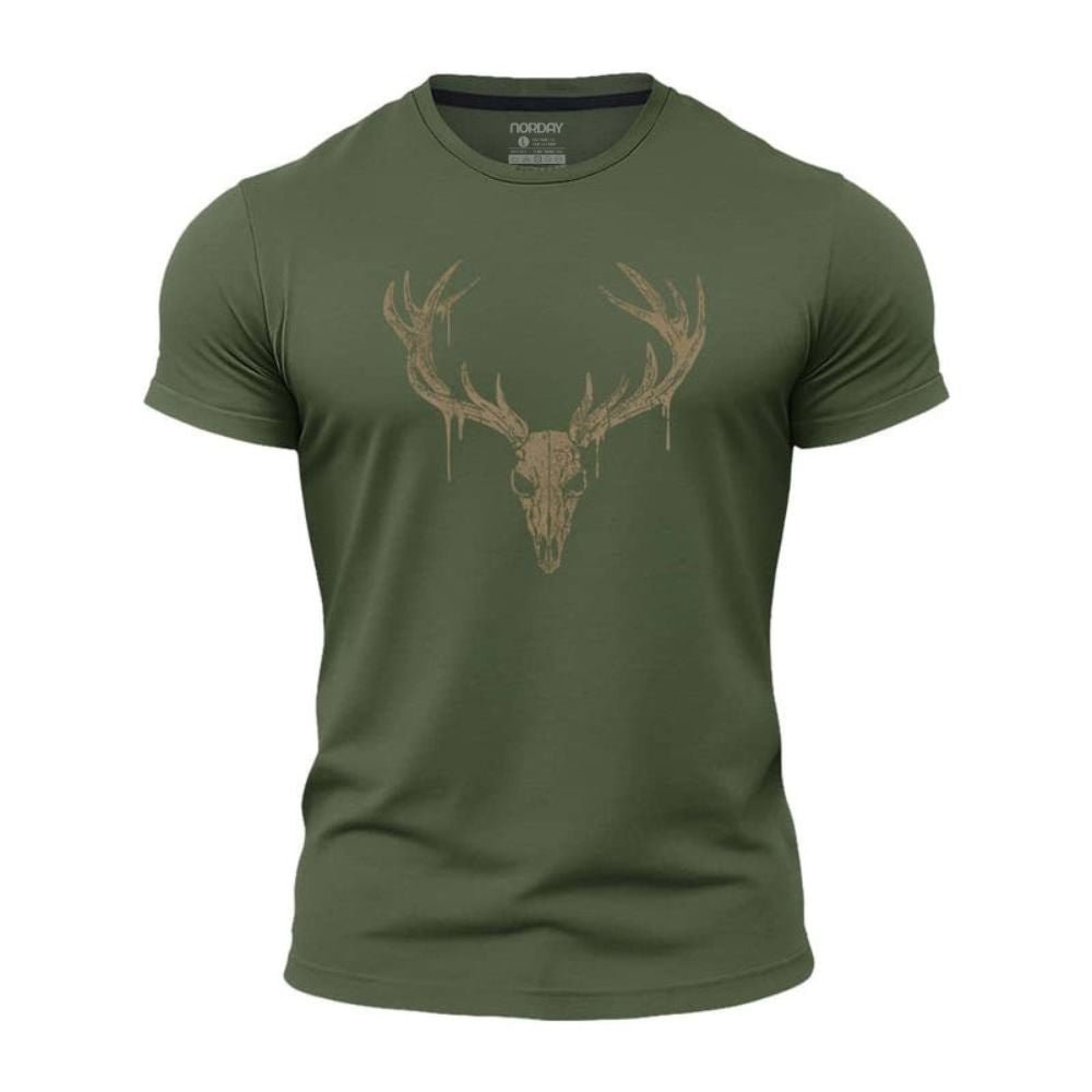 Elk Skull Athletic Quick - Dry T-Shirt - Norday SE
