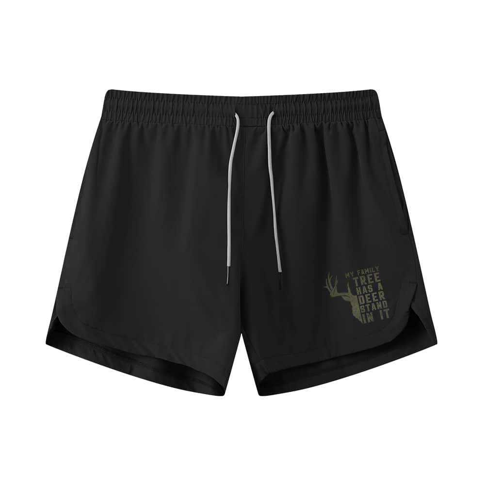 Family Tree Deer Stand Athletic Quick - Dry Shorts - Norday SE