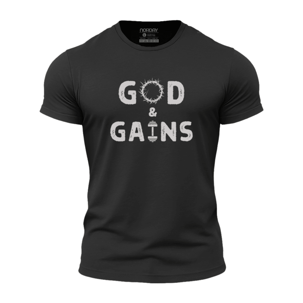 God and Gains Athletic Quick - Dry T-Shirt - Norday SE