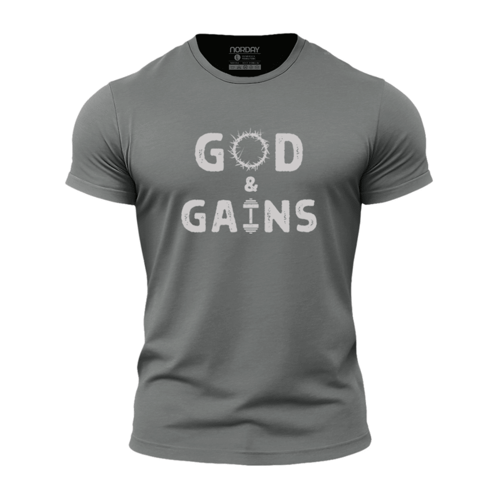 God and Gains Athletic Quick - Dry T-Shirt - Norday SE