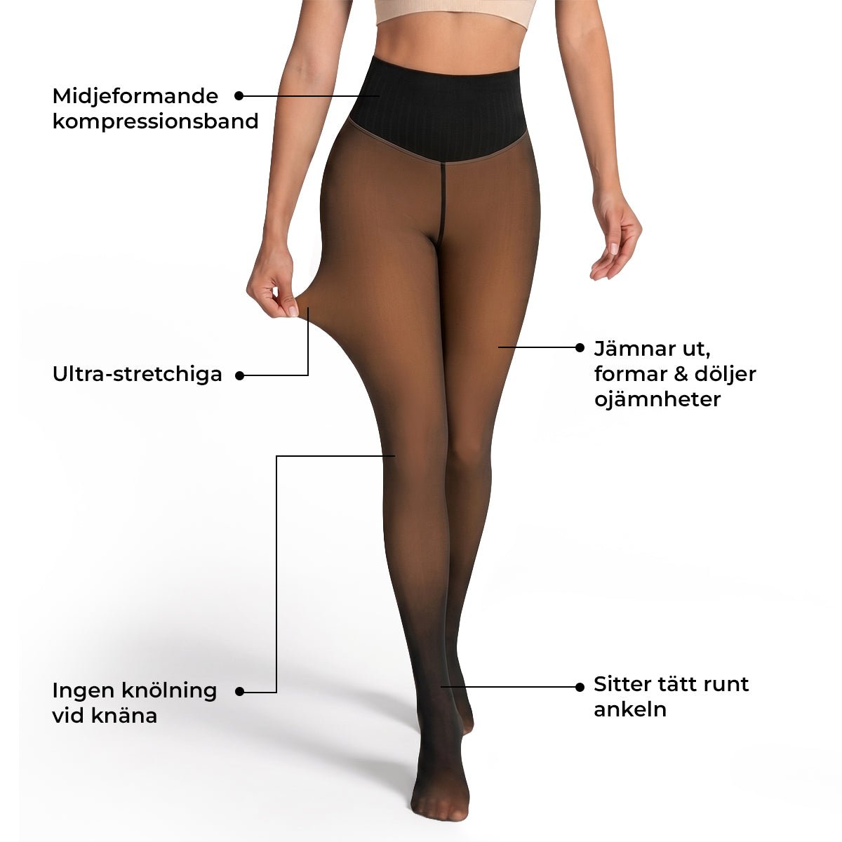 Gymfit Shaping Fleece Leggings - Norday SE