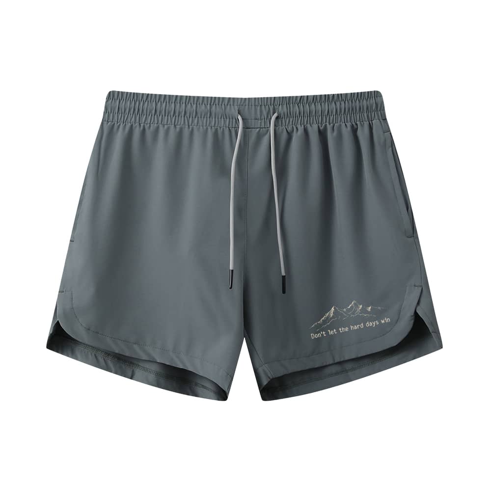 Hard Days Cannot Win Athletic Quick - Dry Shorts - Norday SE