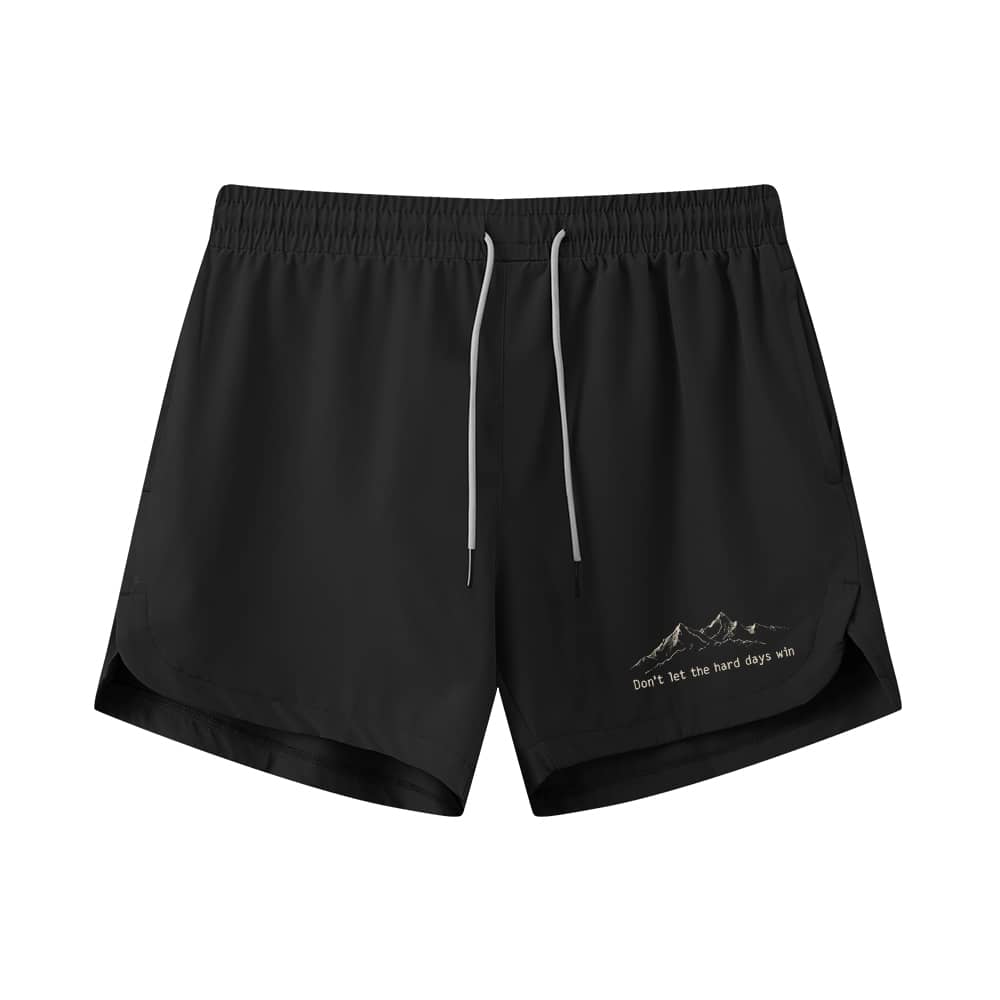Hard Days Cannot Win Athletic Quick - Dry Shorts - Norday SE