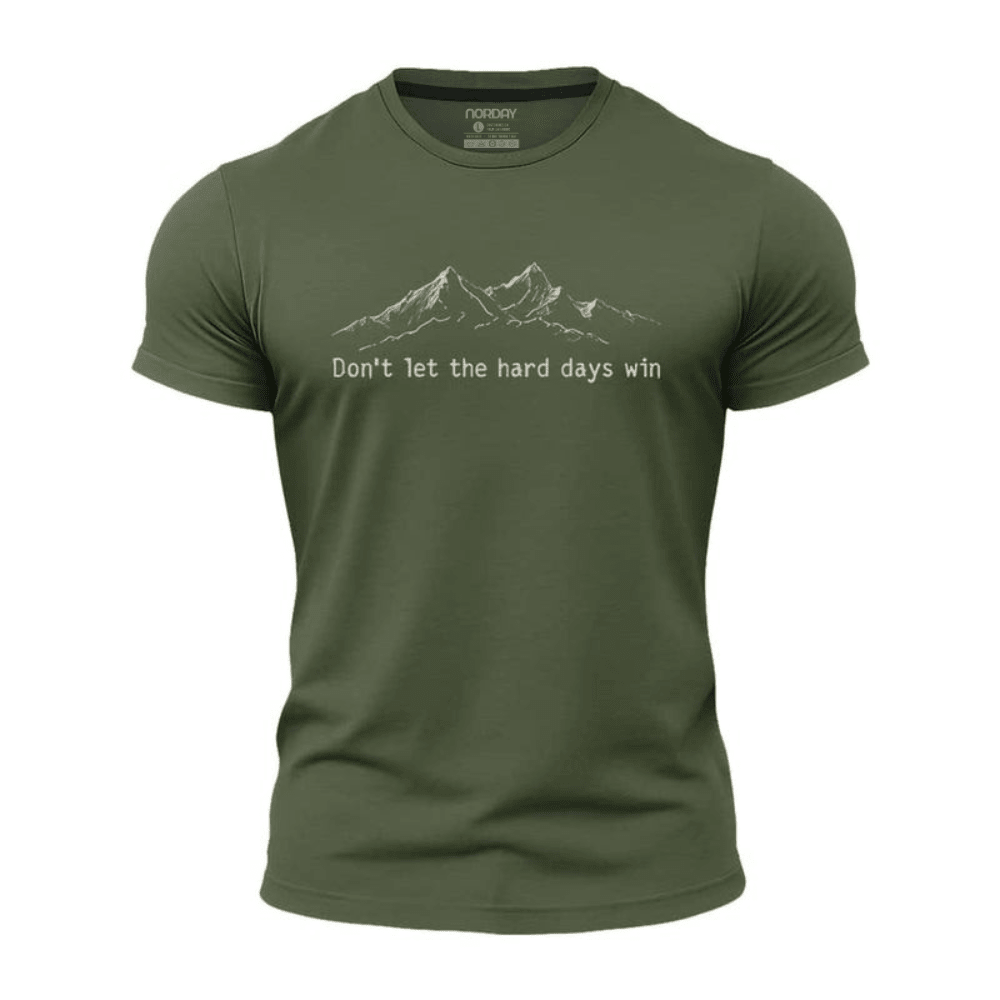 Hard Days Cannot Win Athletic Quick - Dry T-Shirt - Norday SE