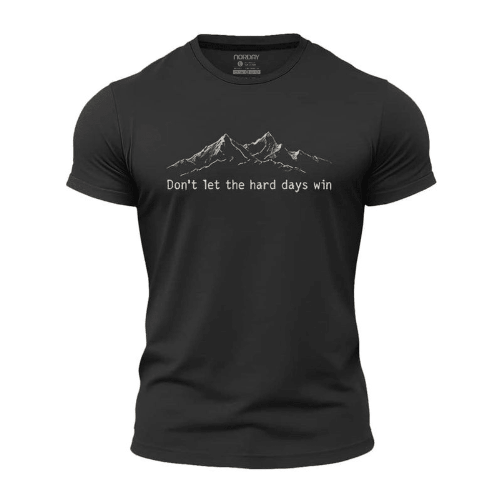 Hard Days Cannot Win Athletic Quick - Dry T-Shirt - Norday SE