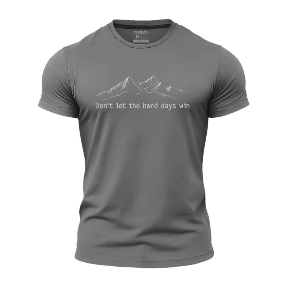 Hard Days Cannot Win Athletic Quick - Dry T-Shirt - Norday SE