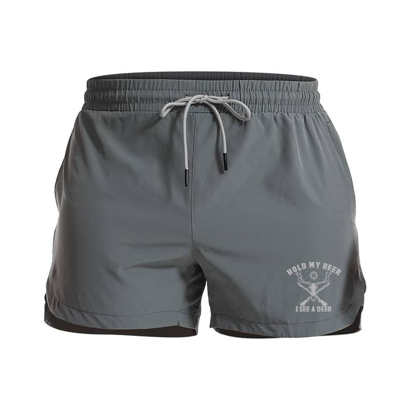 I See A Deer Athletic Quick - Dry Shorts - Norday SE