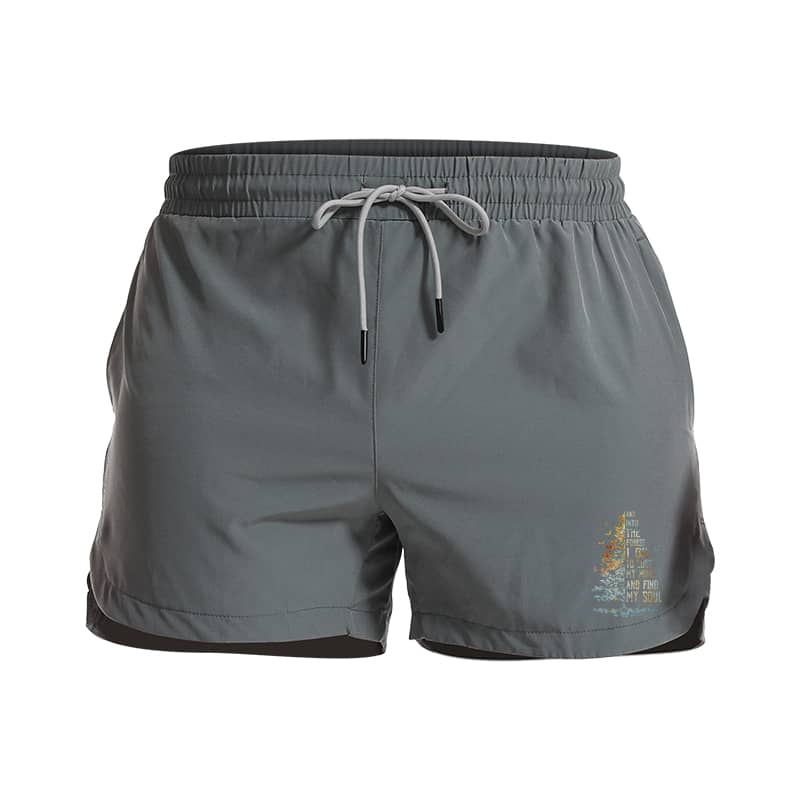 Into The Forest Find My Soul Athletic Quick - Dry Shorts - Norday SE