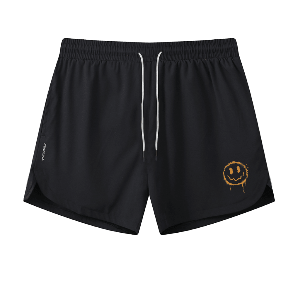Orange Smiley Athletic Quick - Dry Shorts - Norday SE