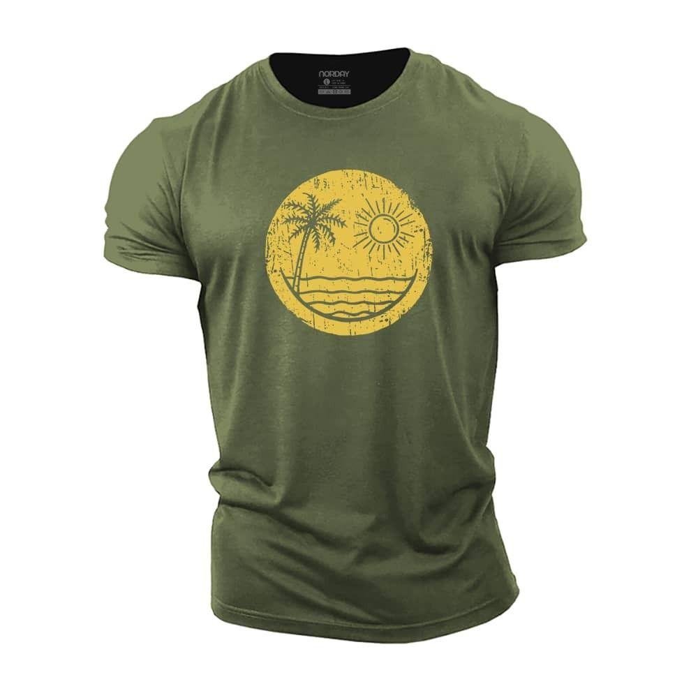 Palm Sun Smiley T-Shirt - Norday SE