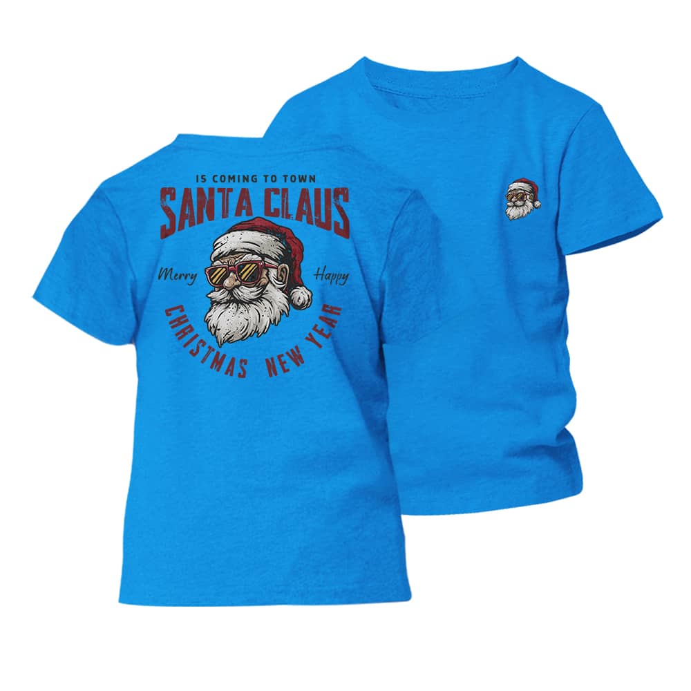 Santa Claus Is Coming Barn T-Shirt - Norday SE