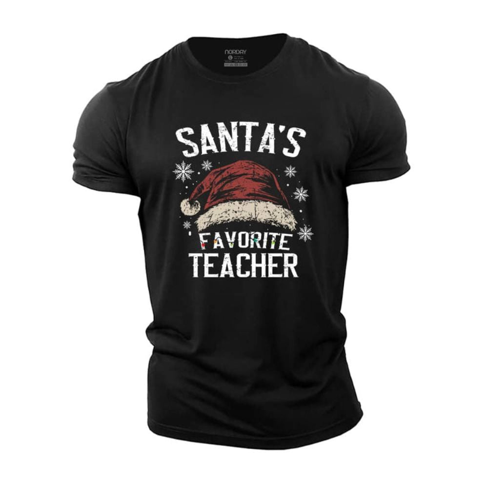 Santa's Favorite Teacher T-Shirt - Norday SE