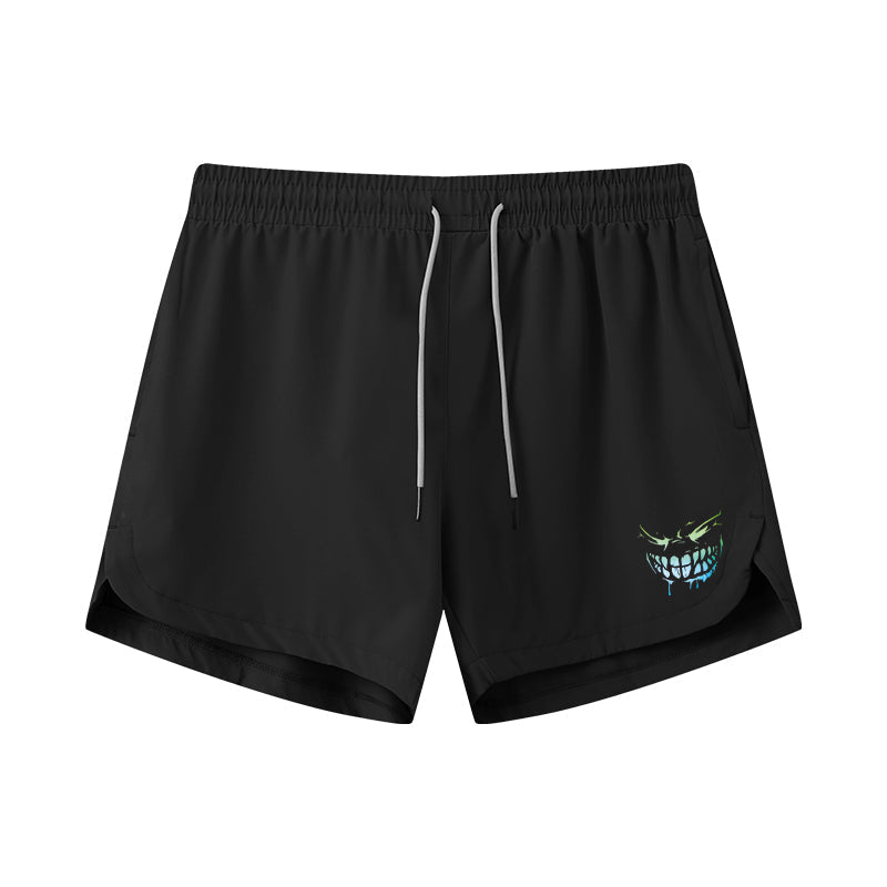 Shining Evil Smiley Athletic Quick - Dry Shorts - Norday SE