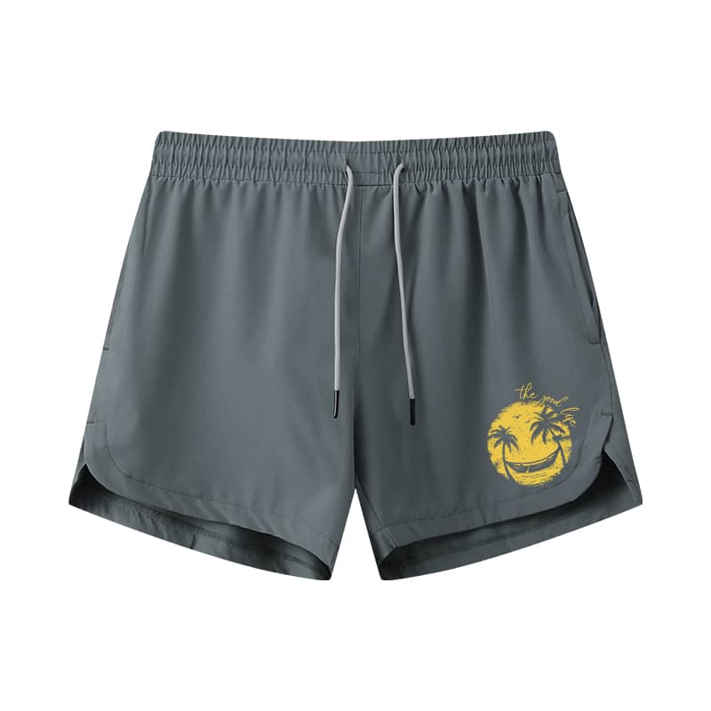 Smiley Palm Tree Athletic Quick - Dry Shorts - Norday SE