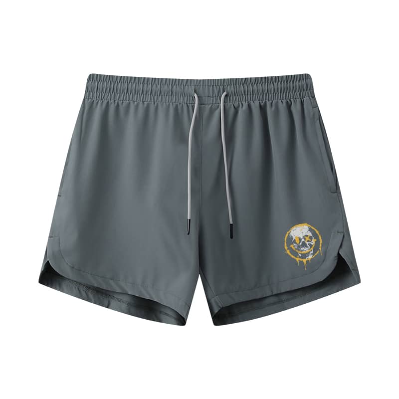 Smiley Skull Athletic Quick - Dry Shorts - Norday SE