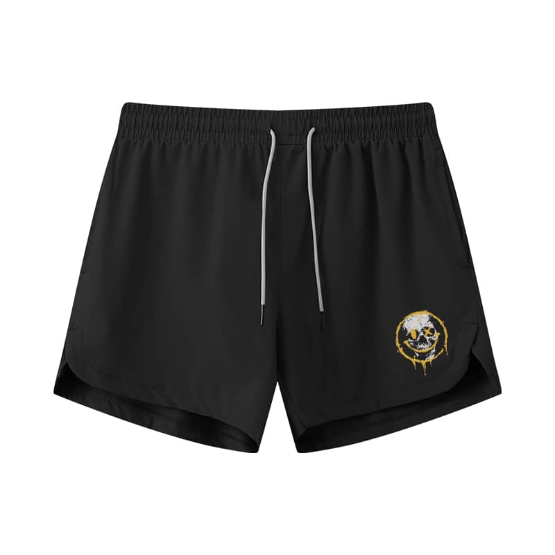 Smiley Skull Athletic Quick - Dry Shorts - Norday SE