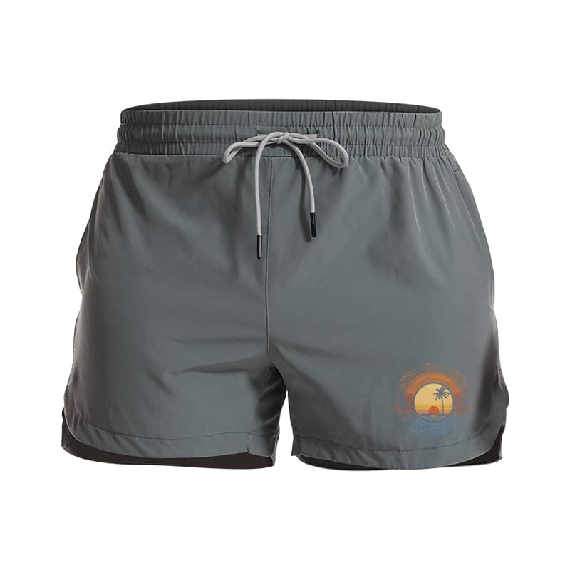 Sunset Record Athletic Quick - Dry Shorts - Norday SE