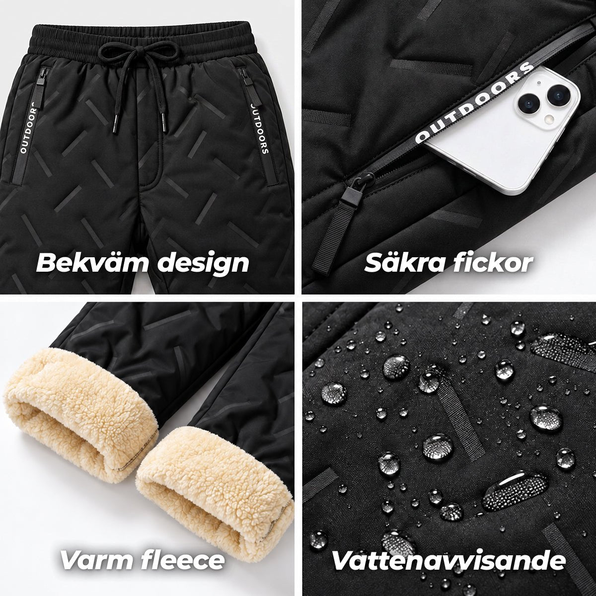 Termisk fleece-bukser unisex – Norday SE