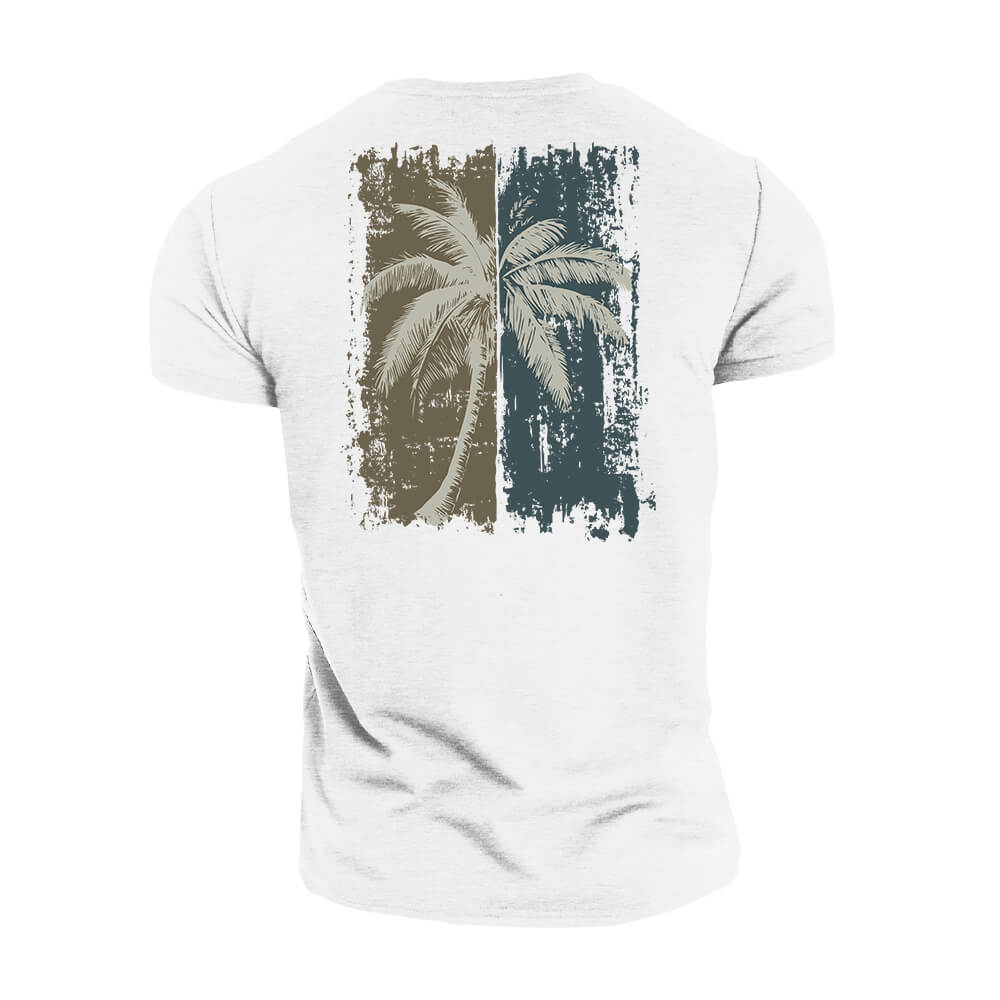 Two - tone Palm Tree T-Shirt - Norday SE