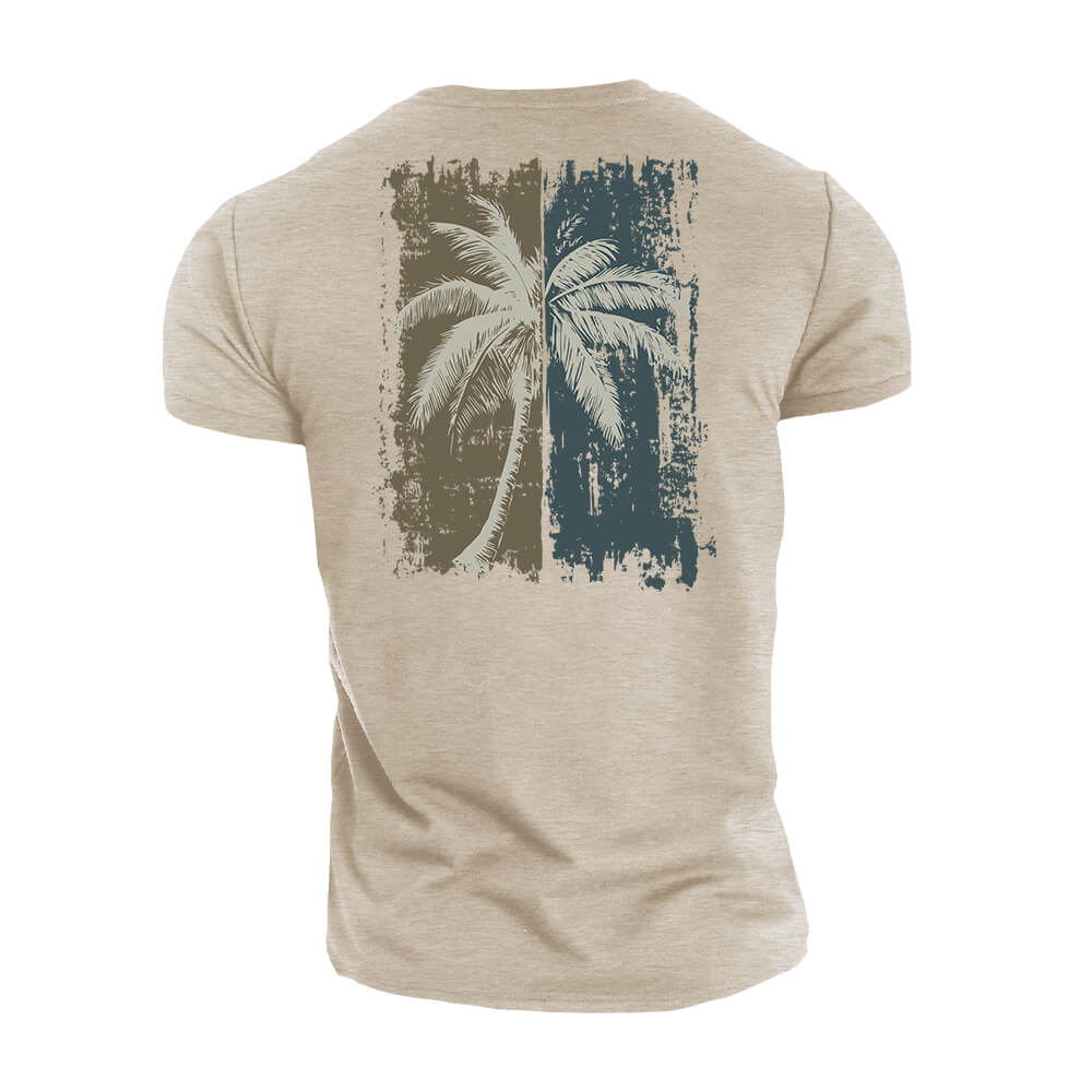 Two - tone Palm Tree T-Shirt - Norday SE