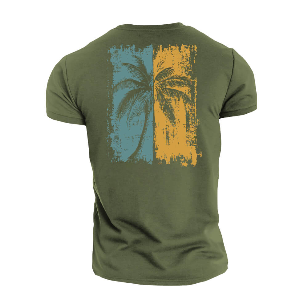 Two - tone Palm Tree T-Shirt - Norday SE