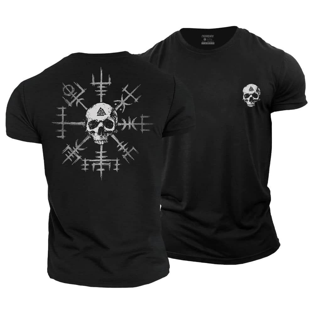Viking Compass Skull T-Shirt - Norday SE