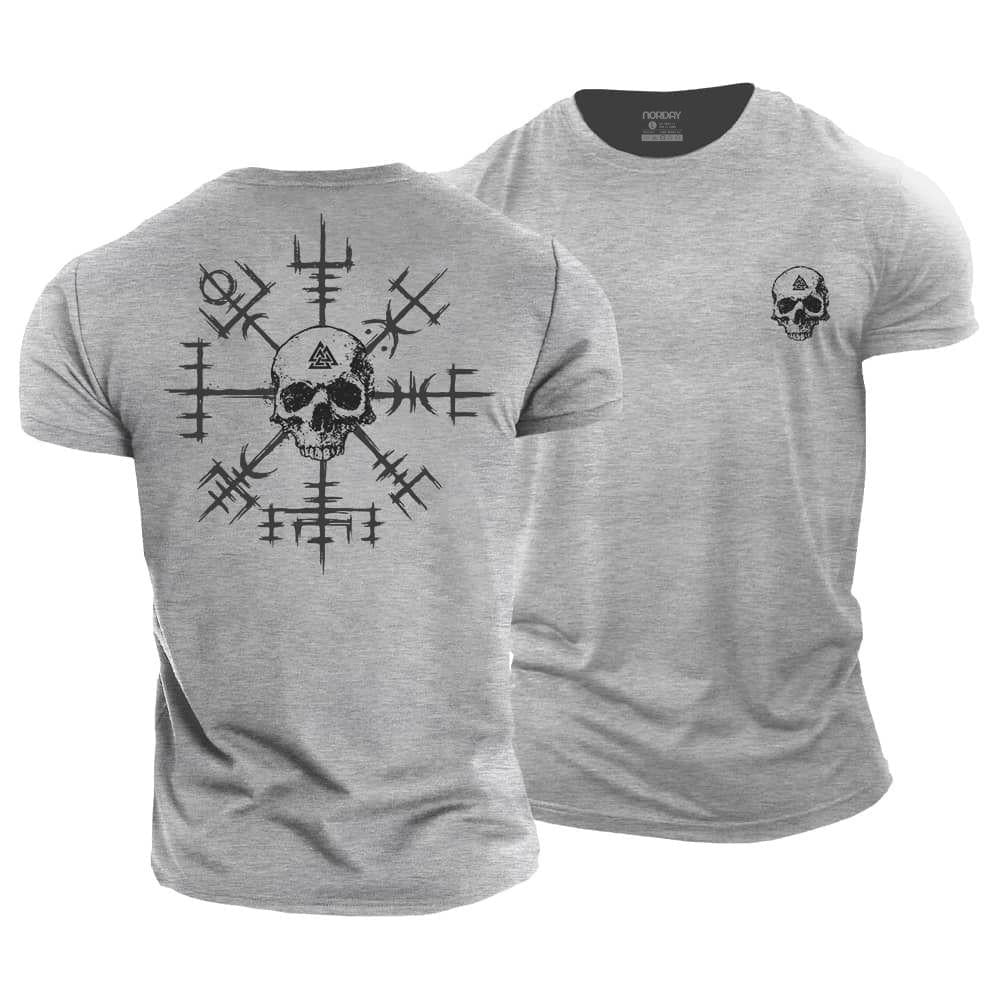 Viking Compass Skull T-Shirt - Norday SE