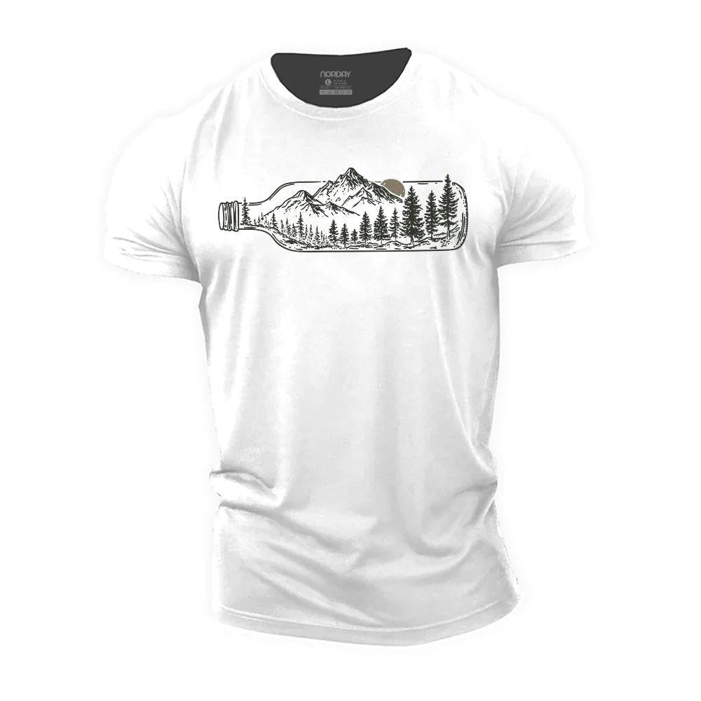 Wine Bottle Landscape T-Shirt - Norday SE