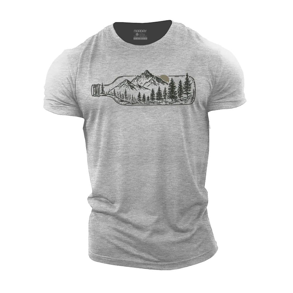Wine Bottle Landscape T-Shirt - Norday SE