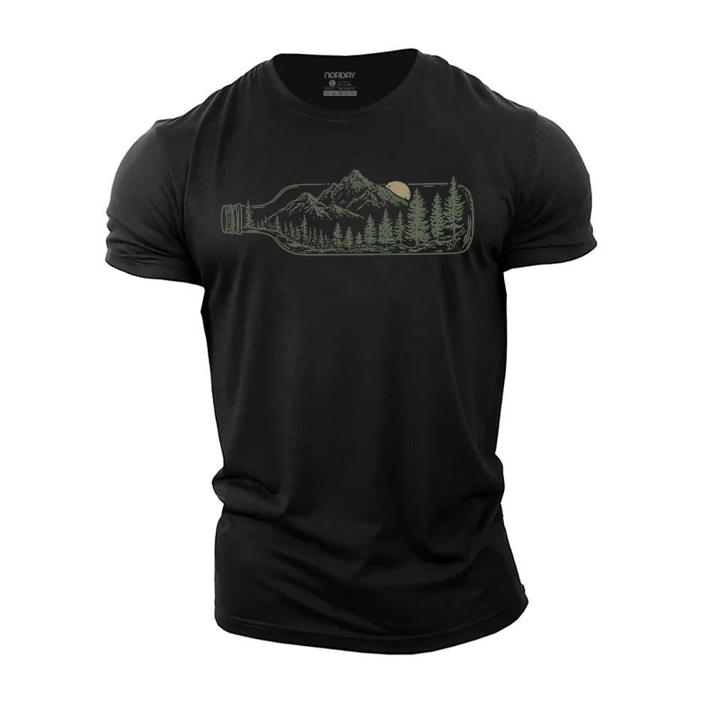 Wine Bottle Landscape T-Shirt - Norday SE