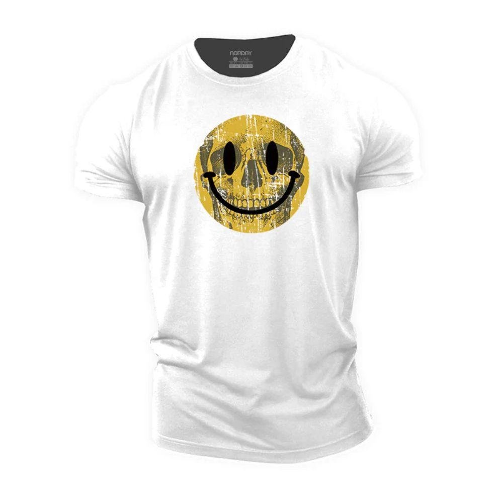 Yellow Skull Smiley Face T-Shirt - Norday SE